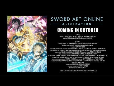 Sword Art Online: Alicization trailer
