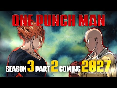 One Punch Man Season 3 Part 2 trailer