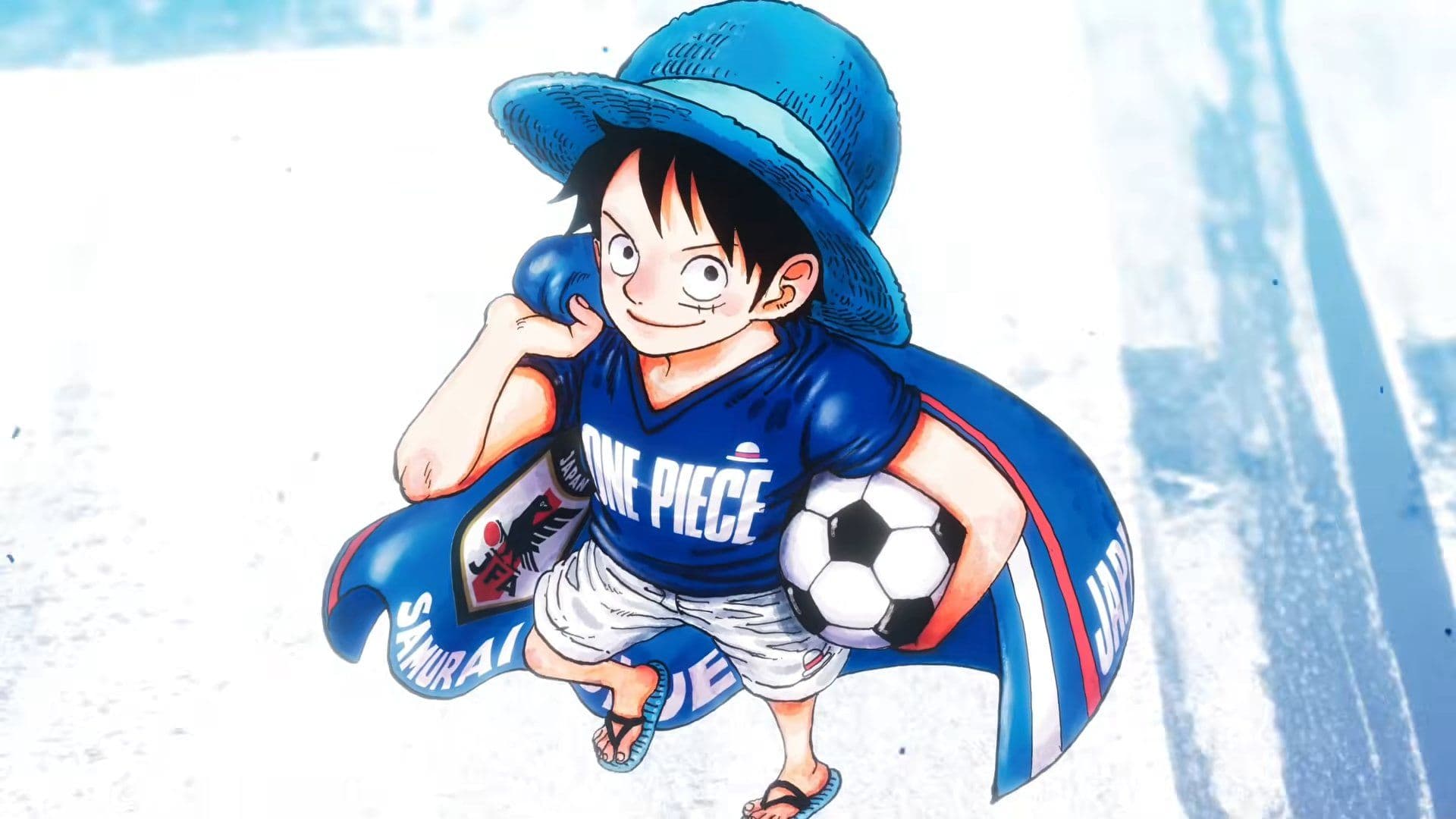 One Piece Teams Up with Samurai Blue for FIFA World Cup Promo