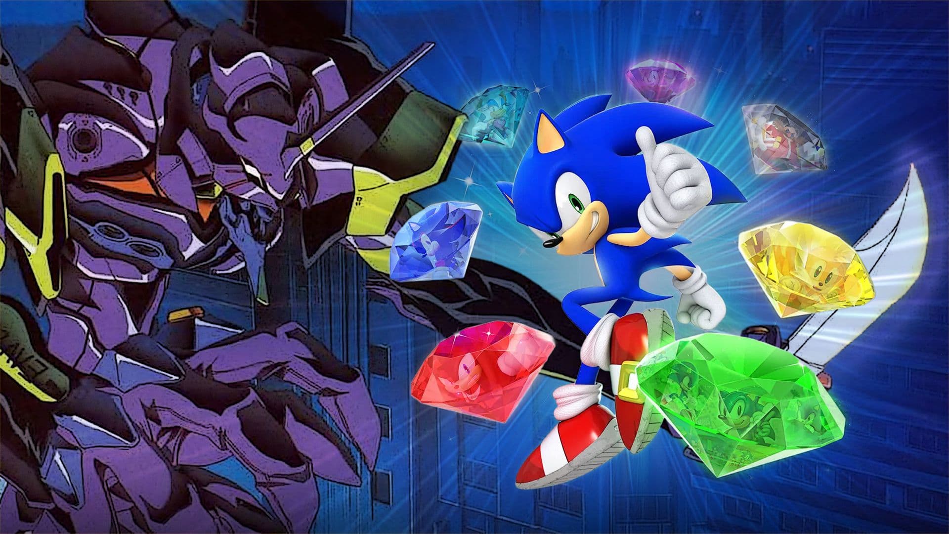 Sonic x Evangelion Crossover Announced for 35th Anniversary